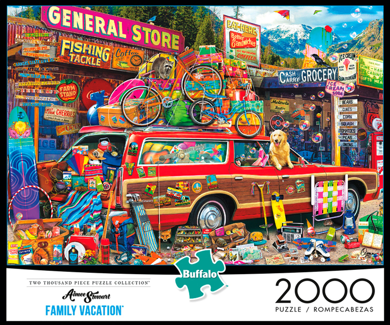 Buffalo Games Aimee Stewart Family Vacation 2000 Piece Puzzle image 0